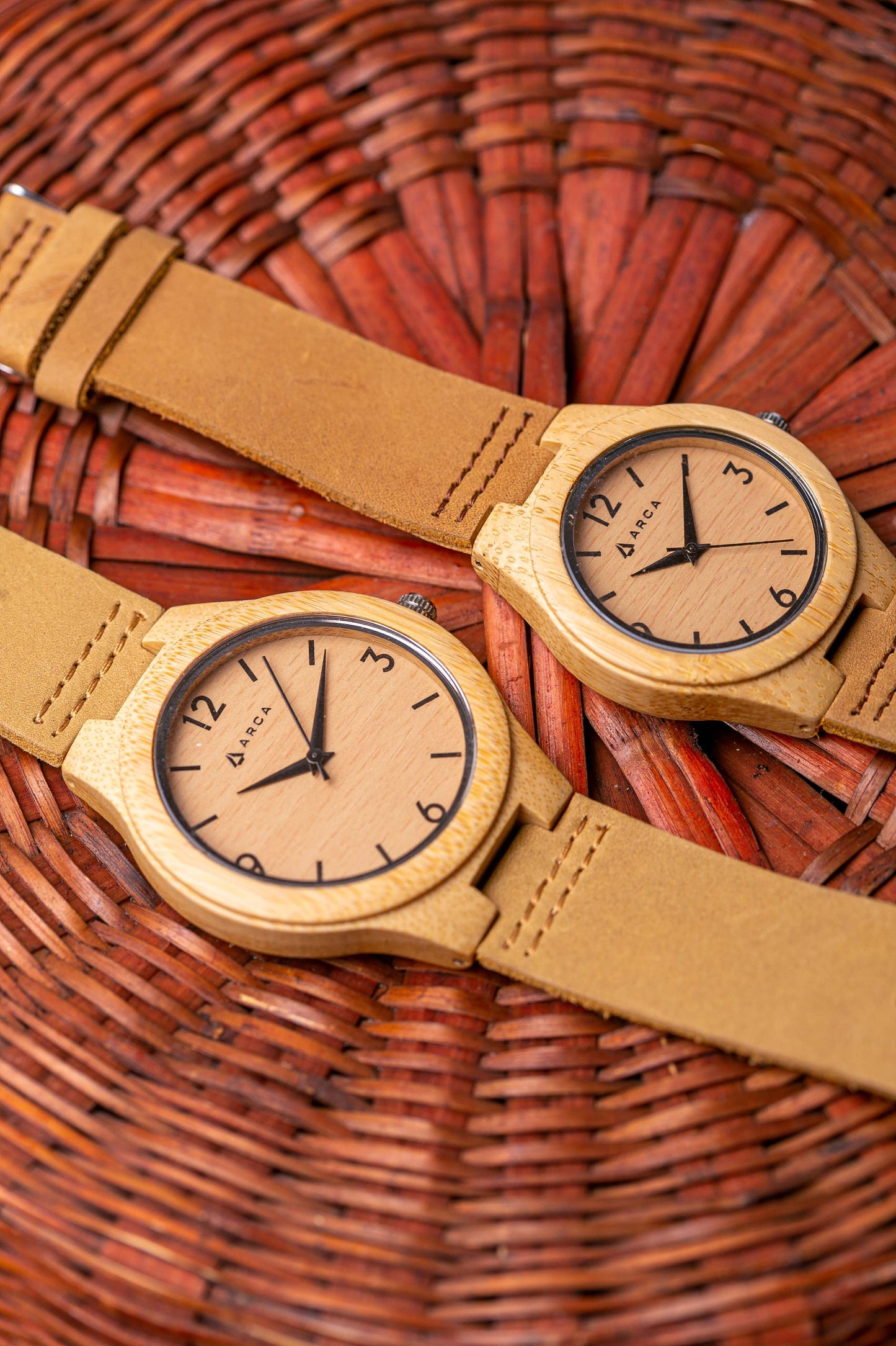 Reloj bambú