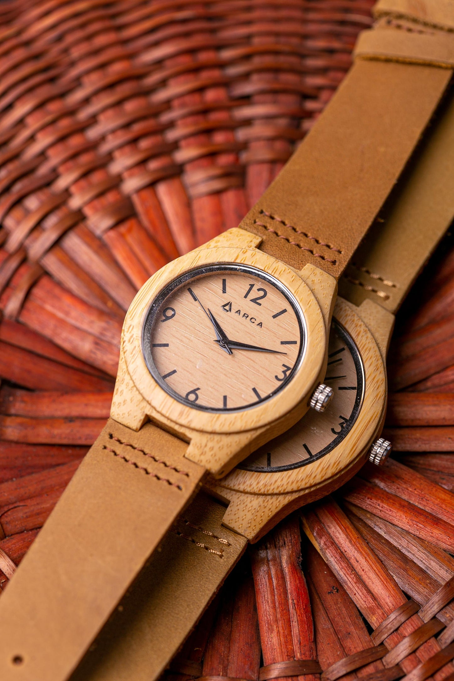 Reloj bambú