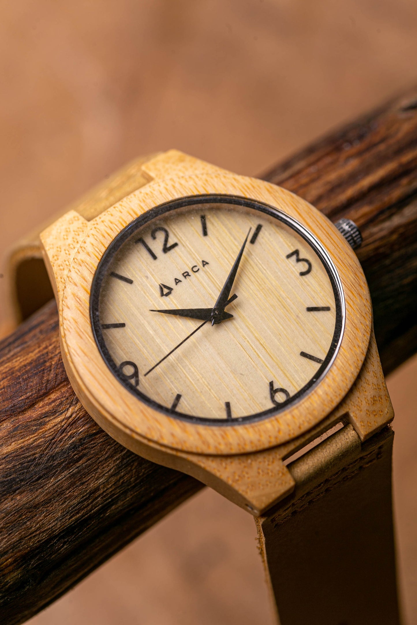 Reloj bambú