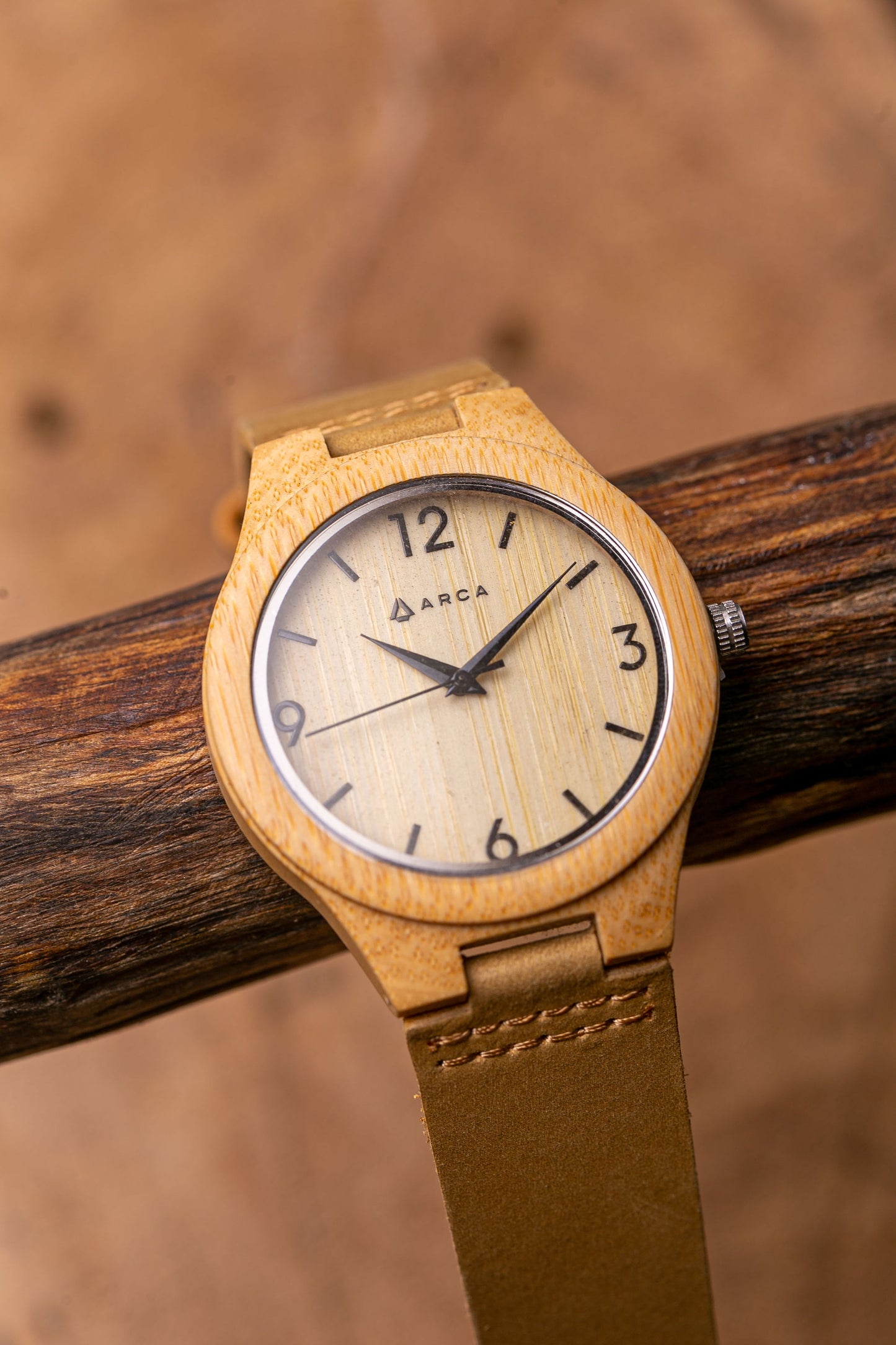 Reloj bambú