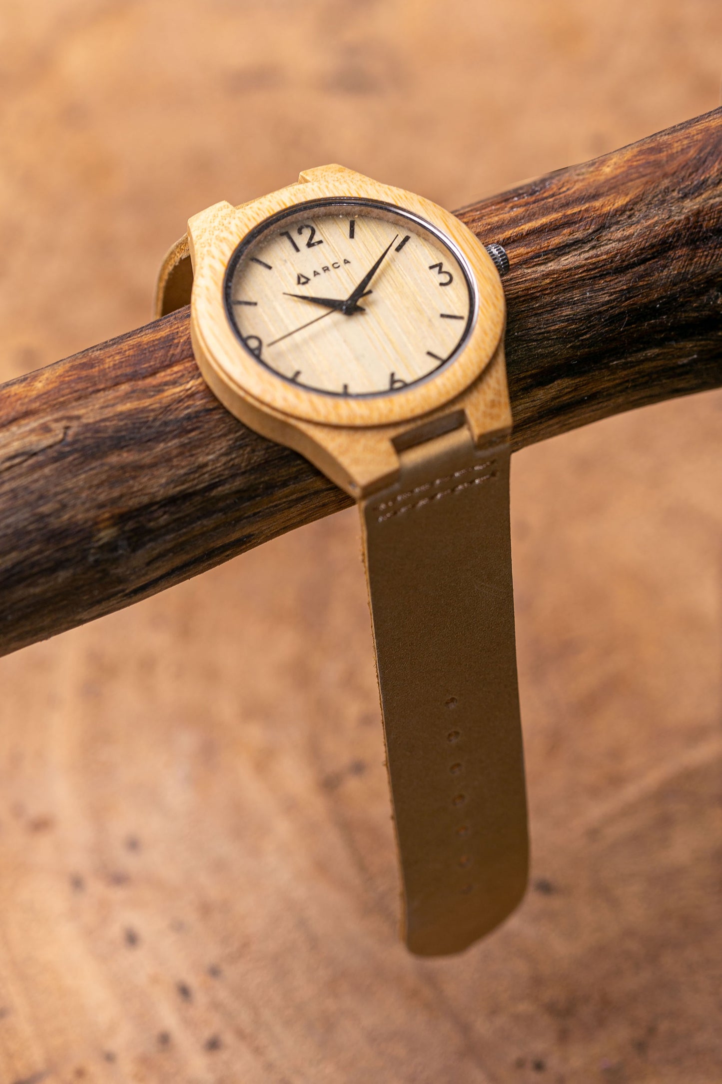 Reloj bambú