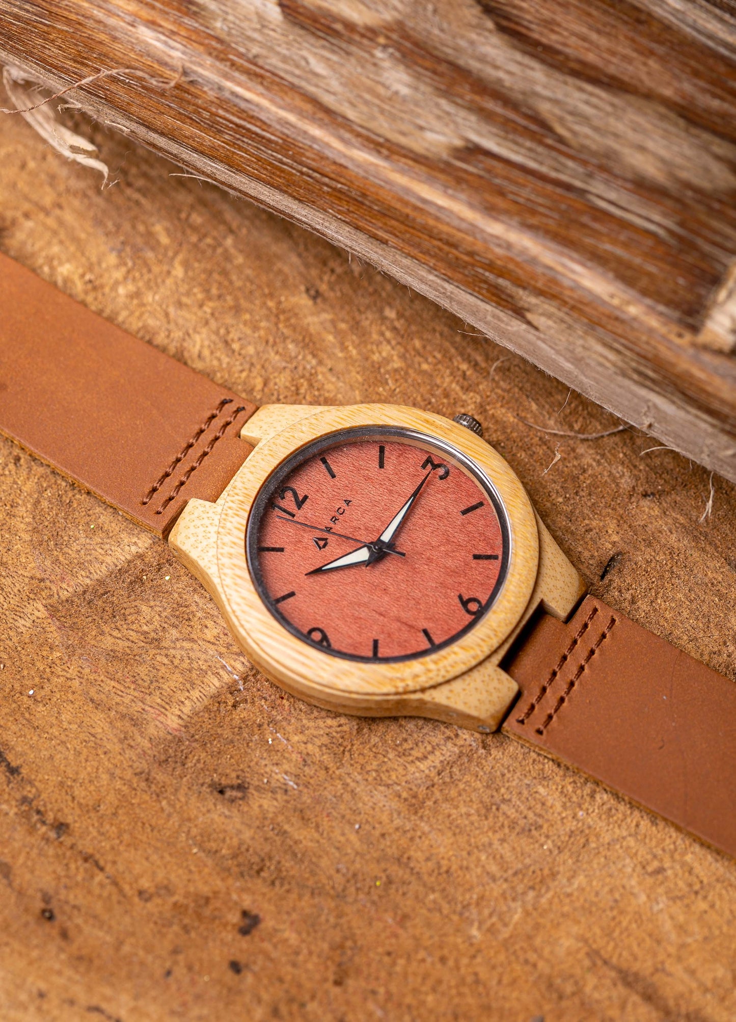 Reloj bambú