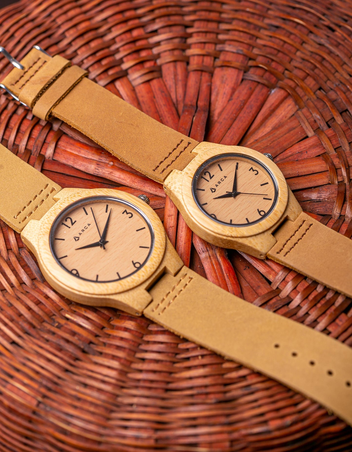 Reloj bambú