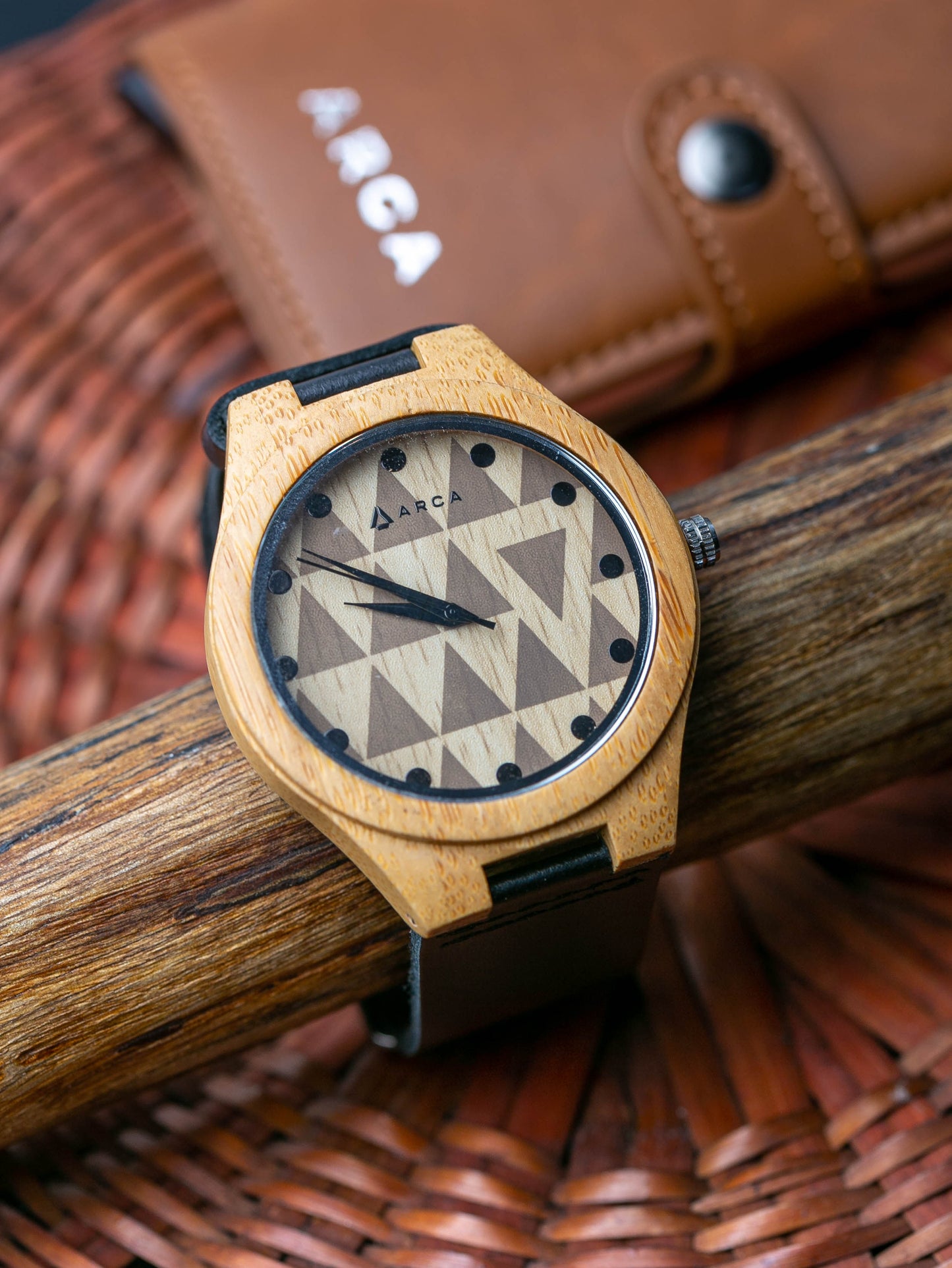 Reloj bambú